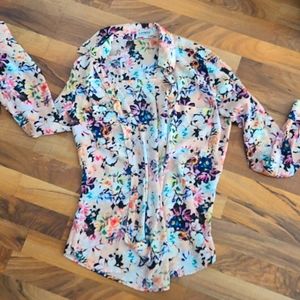 Express Portofino Floral Shirt